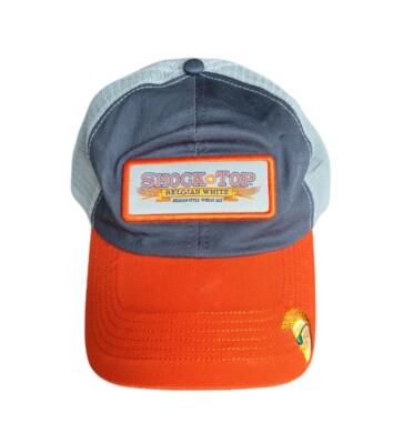 New Shock Top Belgian White Beer Hook And Loop Trucker Hat