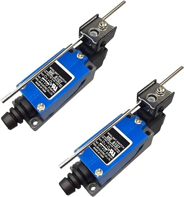ME-8107 Adjustable Rod Lever Arm Momentary Limit Switch 1NC+1NO 2 Pack