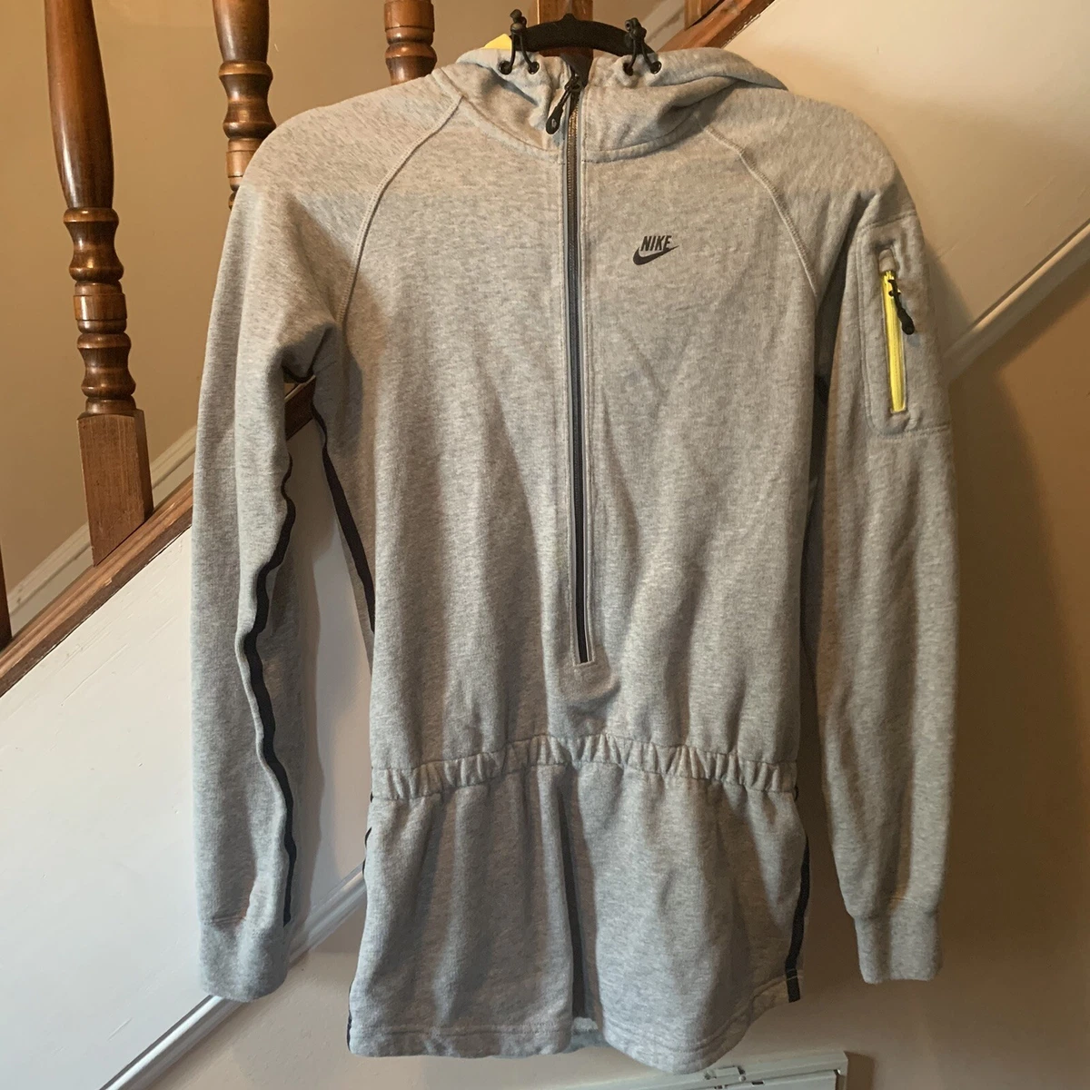 Nike AW77 Gray Half Zip Training Hoodie sz XS Women eBay