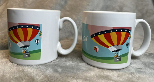 Kent The choice is Taste Coffee 2 Mugs England Hot Air Balloon Cigarette Ad Vtg - Picture 4 of 8