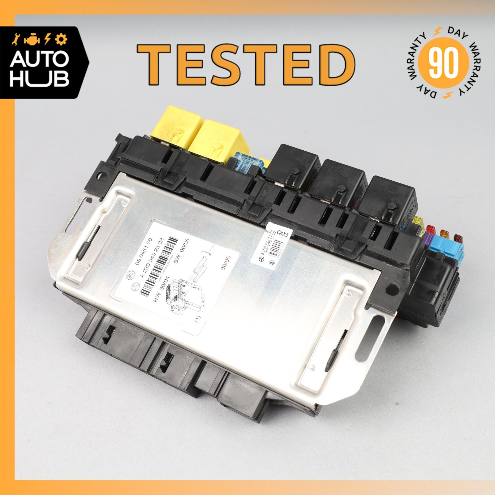 03-12 Mercedes R230 SL500 SL55 AMG Front Left SAM Fuse Box Control Module OEM