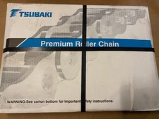 TSUBAKI Premium Roller Chain, Riveted, 120RIV, 10 foot. 1-1/2in. Pitch (NEW)