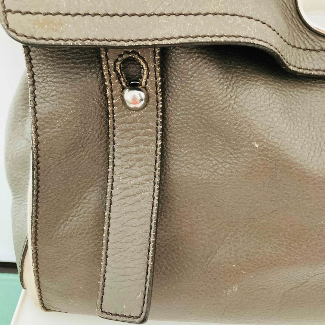 YVES SAINT LAURENT YSL M due borsette tote bag pelle grigia donna GIAPPONE