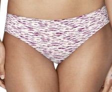 HANES Ultra Light Weight Comfort Microfiber White Pink Bikini Panty Womens 7 L