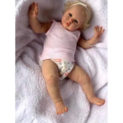 24'' Ellie Reborn Baby Doll Toddler Newborn Princess Girl Lifelike Soft Touch