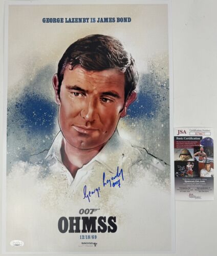GEORGE LAZENBY signed 12x18 Poster On Her Majesty’s Secret Service James Bond - Picture 1 of 1