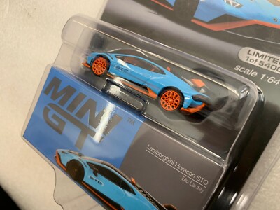 MINI GT Lamborghini Huracán STO Blu 475 MINI GT #475 Lamborghini Huracán STO Blu Laufey – J Toys Hobby