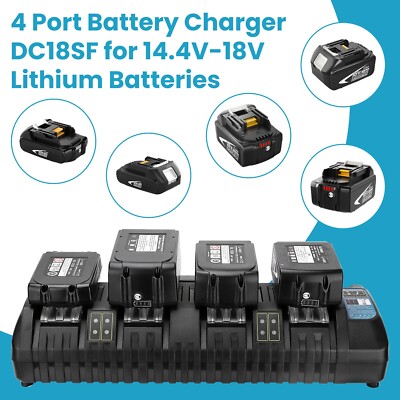 PENGJBATTER DC18RD Dual Port Quick Charger For Makita 18V Battery – 14.4V-18V Fast Charger - View #2