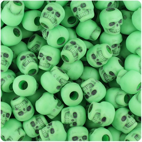 50 Schädel Perlen Pony Halloween Tag der Toten Gothic Gothic Voodoo Piratenschädel - Bild 16 von 28