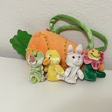 Aurora Fancy Pals Carrot Carrier Purse with 4 Finger Puppets Plush Toy