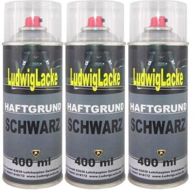 3 in 1 Haftgrund Schwarz 3 x 400ml Rostschutz Füller Filler