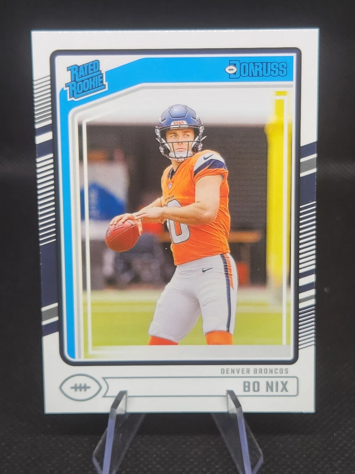 2024 Panini Donruss Bo Nix Rated Rookie #369 RC Denver Broncos