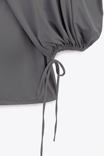 NEU ZARA Damen LANGARM KURZARM GUNMETALL UMHANGKLEID Größe M - Bild 6 von 8