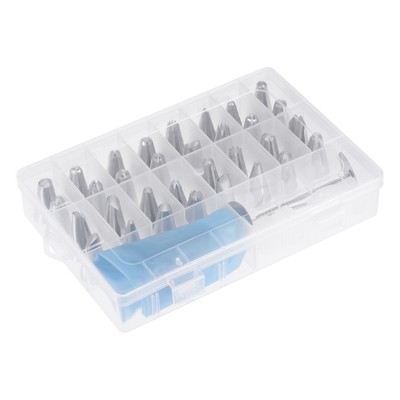 Tortendekorationssets Zubehör mit 32 Tortendekorationsspitzen 1 Silikon Gebäckbeutel