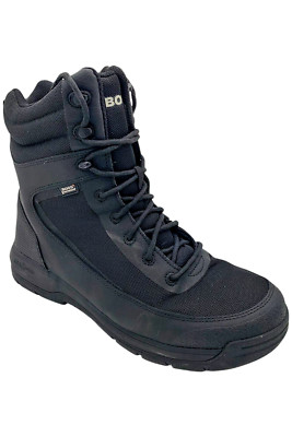 Bogs Men's 72771 Shale 8'' Glacial Grip WP Snow Boot Black