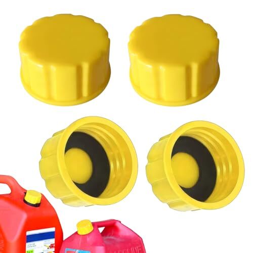 4 PCS Gas Can Cap, 5 Gallon Gas Can Caps Replacement, Coarse Thread Cap ...