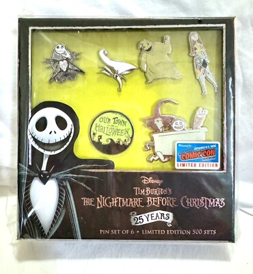 NYCC 2018 exclusive Nightmare Before Christmas PIN SET Loungefly Funko (LE 500)