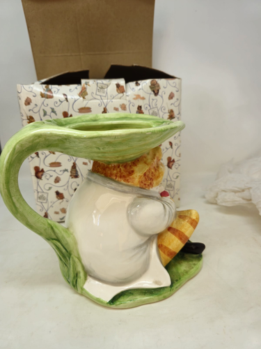 The World Of Beatrix Potter Jeremy Fisher Water Pitcher In Original Box - Picture 4 of 12