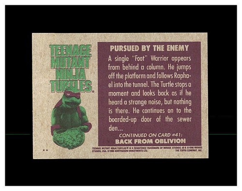 1990 TOPPS TEENAGE MUTANT NINJA TURTLES TMNT YOU PICK CARDS, STICKERS & PUZZLE - Picture 82 of 290