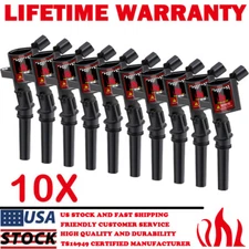 Ignition Coil 10 Pack For Ford Multispark Blaster Epoxy V10 6.8L DG508 C1454