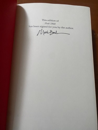 RARE SIGNED FIRST EDITION 2017 MARK BOWDEN HUE 1968 HARDCOVER DJ - Picture 3 of 4