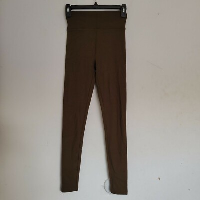 NEW Forever 21 Full Length Dark Olive Green Brown Leggings Pants