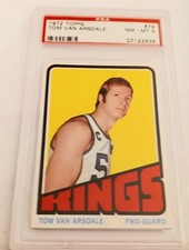 1972 Tom Van Arsdale Topps ABA Basketball Card #79 Kansas City Kings PSA 8 NM-MT