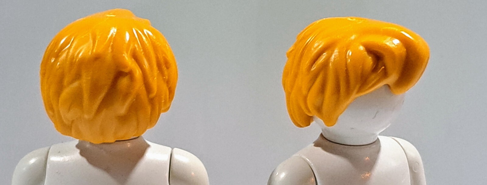 PLAYMOBIL 2X PELUCA COLOR MOSTAZA CON TUPE , IDEAL TINTIN- 3/3/19