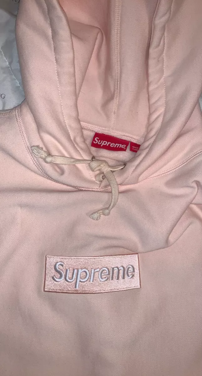 Pink supreme hoodie new arrivals