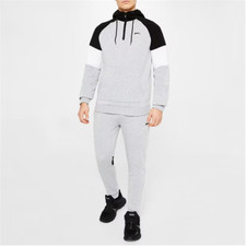 Slazenger Mens Fleece Sport Tracksuit Quarter Zip