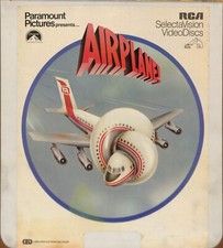 Airplane 1980 Vintage CED Videodisc TESTED WORKING