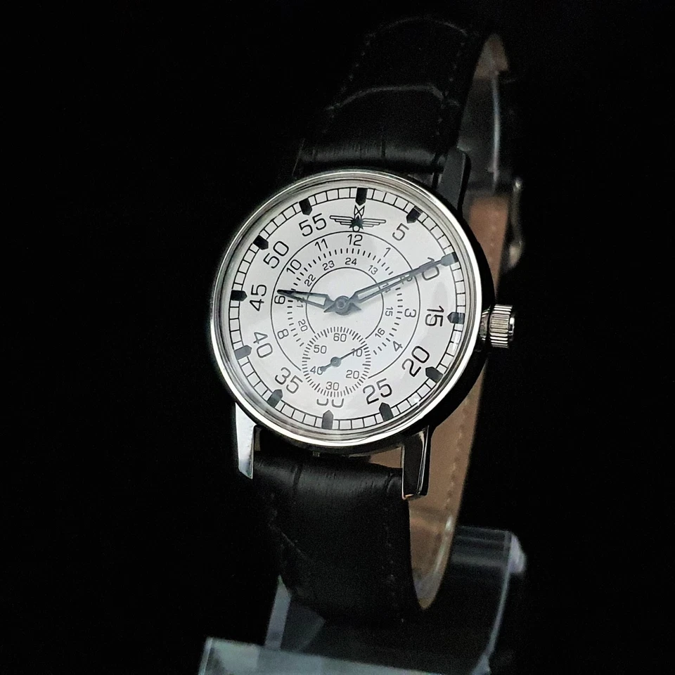 Vintage Watch USSR Pilot Aviation Pobeda Soviet Military Watch Sturmanskie 2602 - image 3 of 4