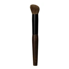 Slanted Contour Blush Brush Undyed Saikoho Goat Hair Handmade Makeup Brush T130