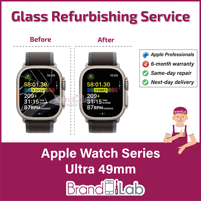 Apple Watch Series Ultra Cracked Screen Front GLASS Replacement