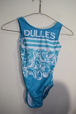DULLES Gymnastics Academy Ozone One Piece Leotard ADULT S Blue