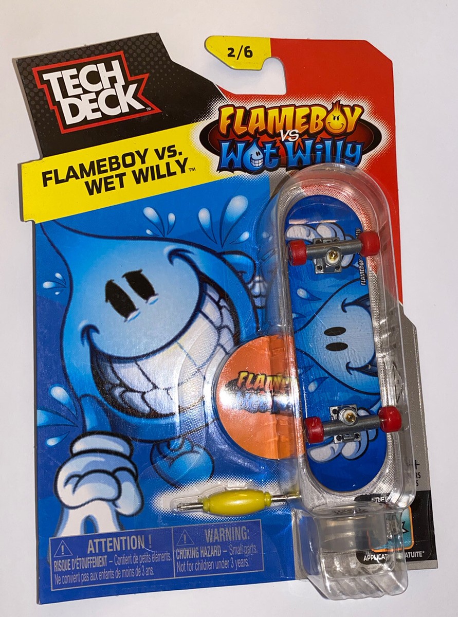 Tech Deck World Industries Flameboy Wet Vs Willy Skateboard 2/6