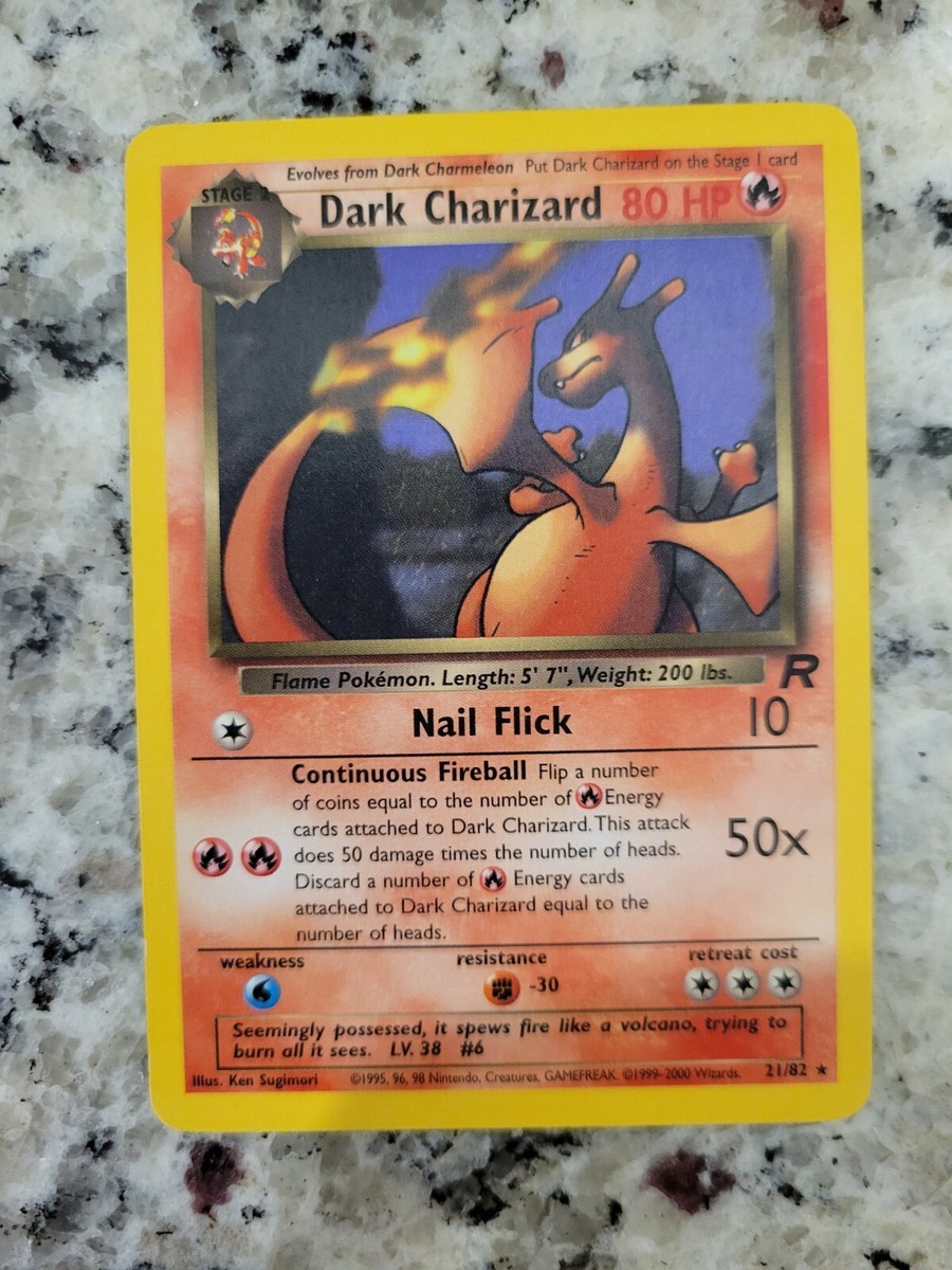 わるいリザードン 英語Dark Charizard Non-Holo 1999 Dark Charizard 1st Edition Non Holo PSA 9 Pokemon Team Rocket 21
