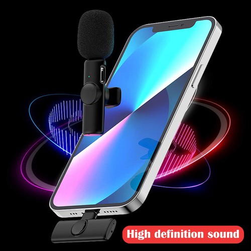 Mini Lapel Microphone Wireless Lavalier Compatible Mic Recording for IPhone US - Picture 11 of 22