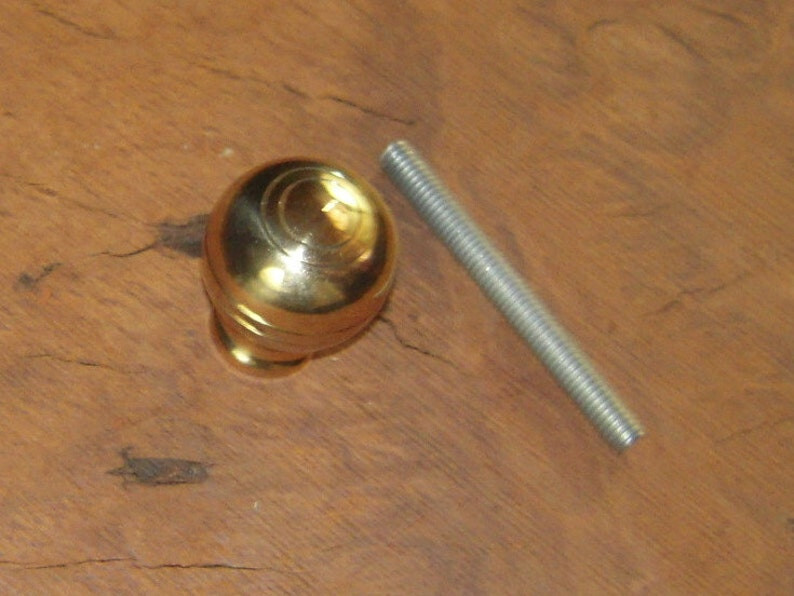 Solid Brass Looking Ball Styled Handle For Walkin… - image 1