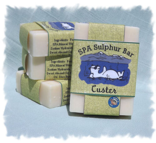Sweet Grass_Custer SPA Sulphur Mineral Soap Made in Montana _ Handmade Natural  - Afbeelding 1 van 1