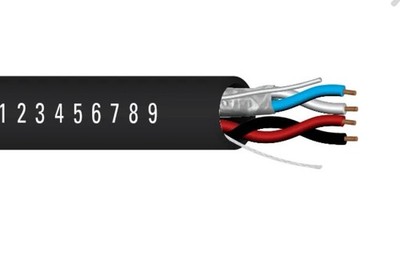 1000 Ft Spool Windy City AXCOMP-BLK 2 Element Pro A/V Cable 18-02 + 22-1P Plenum