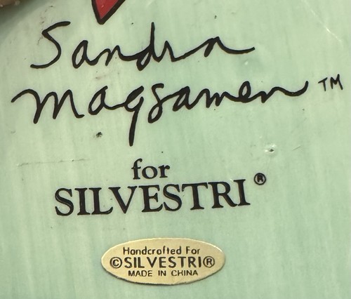 Placa Sandra Magsamen Silvestri 2001 de colección Los bebés nacen con corazón de oro nueva con etiquetas - Imagen 4 de 6