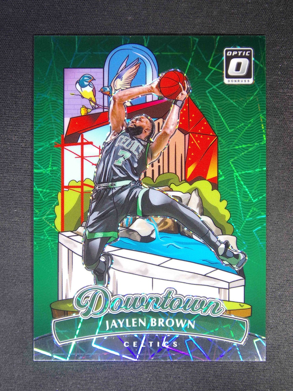 2024-25 Panini Donruss Optic Jaylen Brown #15 Downtown Case Hit SSP