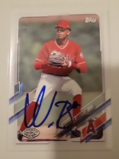 Warner Blakely Signed 2021 Pro Debut Baseball Card Los Angeles Angels #PD138