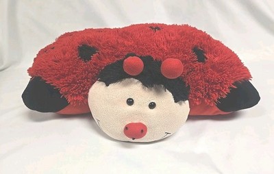 Pillow Pets Ms Ladybug 2010 Plush Red Black Lady Bug Stuffed Animal Convertible 