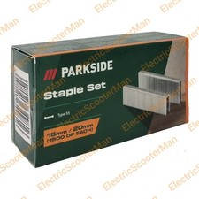Parkside Type 55 Staple Set 15mm 20mm For Electric / Cordless Stapler Tacker