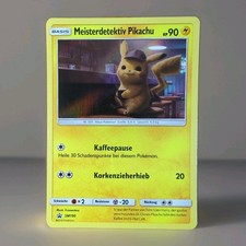 Meisterdetektiv Pikachu Holo Black Star Promo Pokemon Karte Deutsch SM190