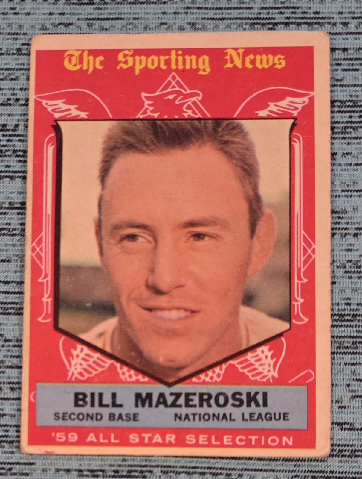 Topps 1959 Bill Mazeroski Pittsburgh Pirates Card #555
