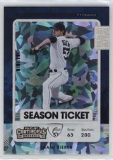 2021 Panini Contenders Season Ticket Cracked Ice 23/23 Shane Bieber #20 6er