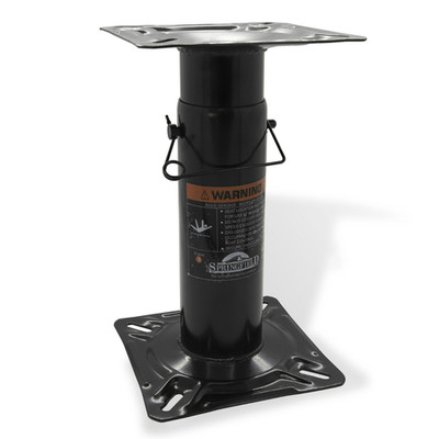 Springfield Marine Economy Adjustable Boat Seat Pedestal, 12'' 18'' Black